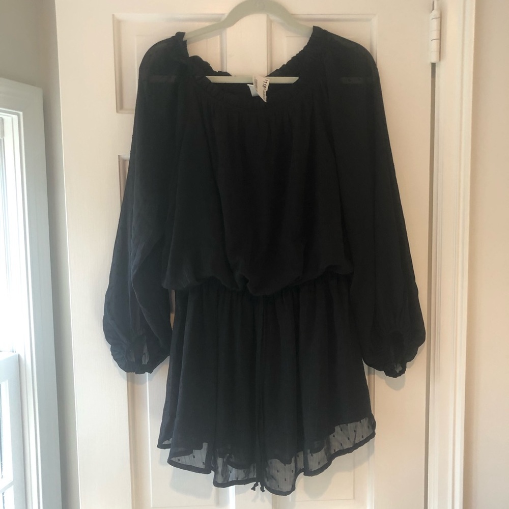 Black long sleeve dress
